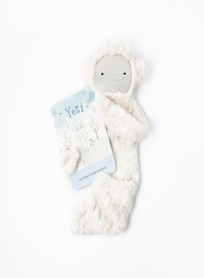 Slumberkins Yeti Snuggler & Affirmation Card Bundle | Promotes Mindfulness & Emotional Regulation | Social Emotional Development (Yeti Snuggler Plush + Affirmation Card) - Image 1